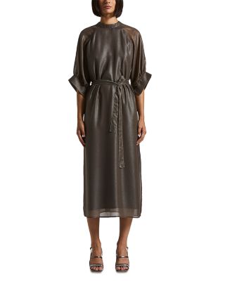 Peserico - Tie Waist Midi Dress