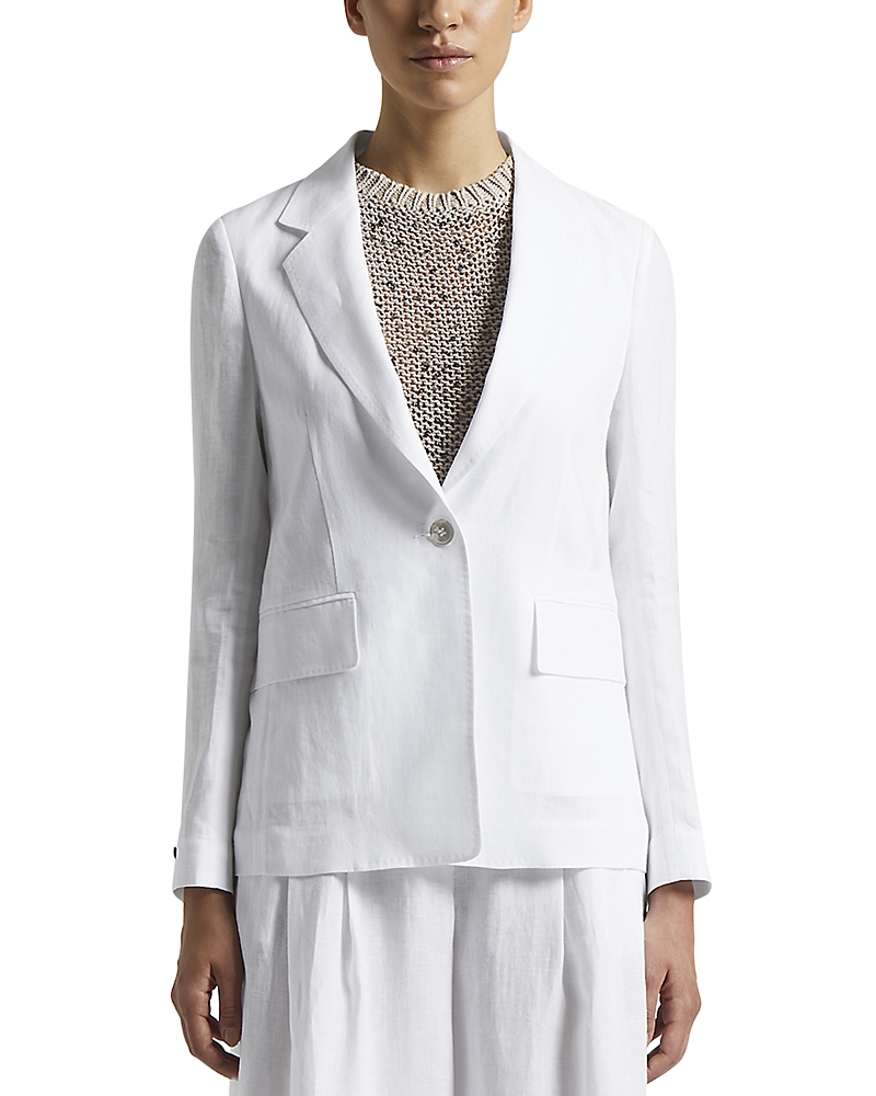Shop Peserico Blazer In Pure White