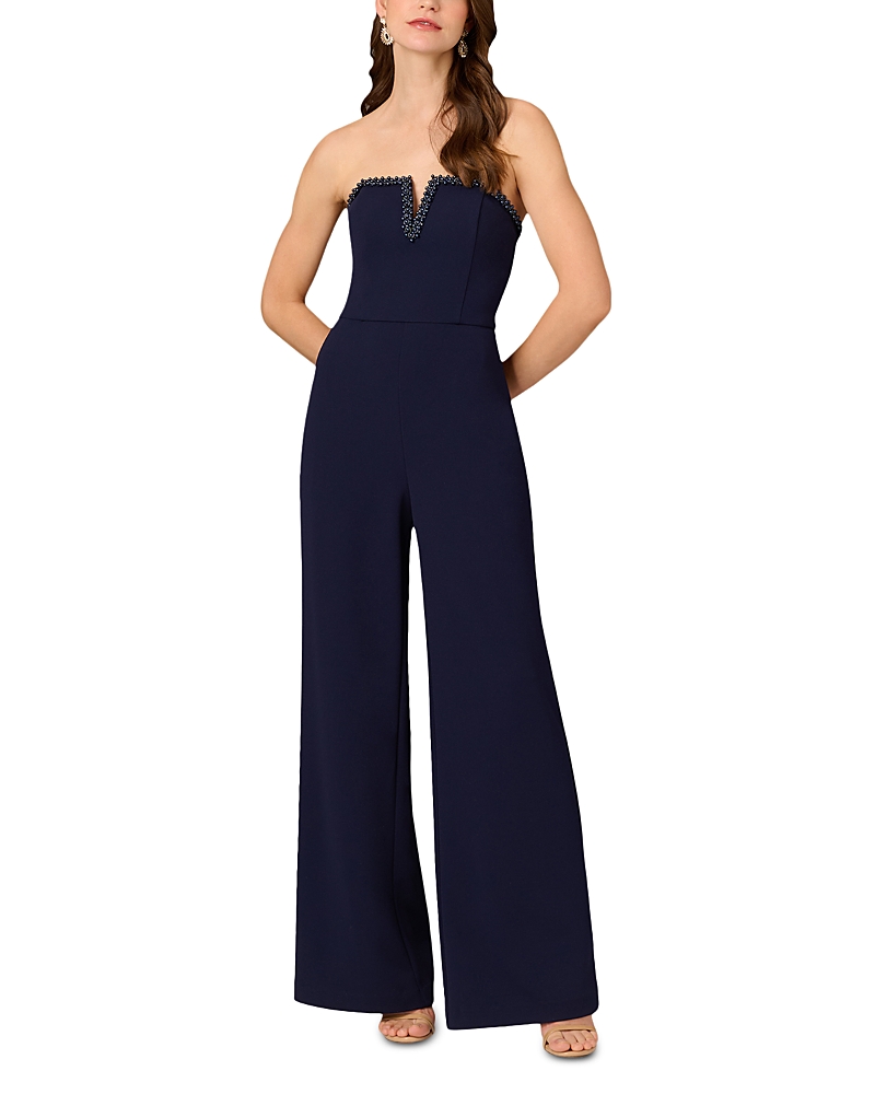 Aidan Mattox Strapless Jumpsuit