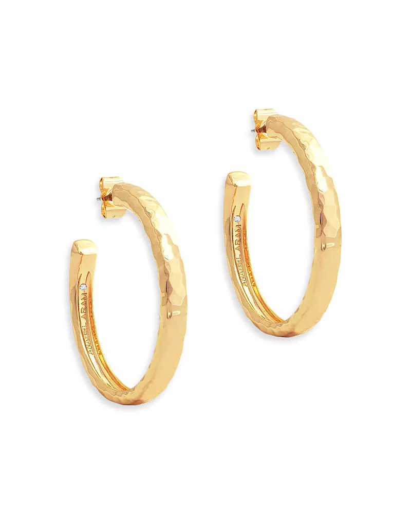 Anabel Aram Farrier Medium Hoop Earrings
