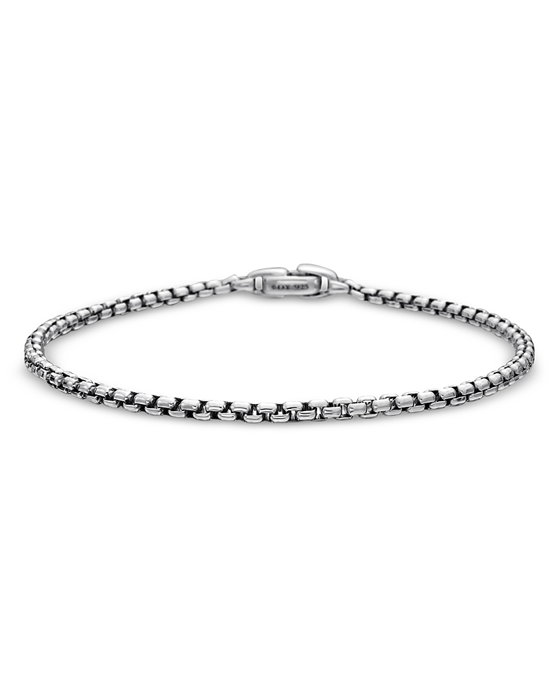 David Yurman Box Chain Bracelet in Sterling Silver, 2.7mm