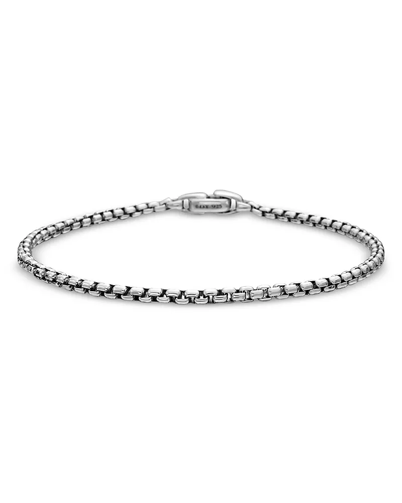 David Yurman Box Chain Bracelet in Sterling Silver, 2.7mm