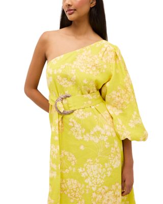 Printed One Shoulder Maxi Dress