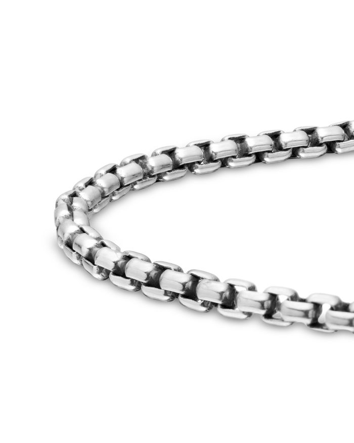 Men's Box Chain Bracelet Sterling Silver