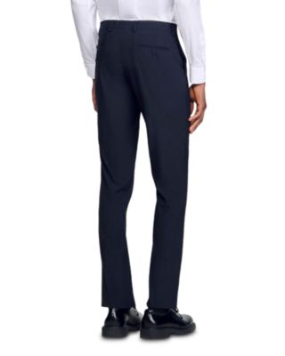 Formal Regular Fit Wool Trousers 