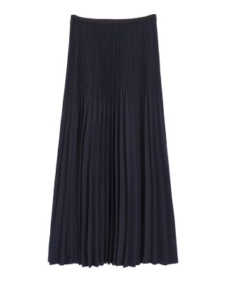 Pleated Maxi Skirt