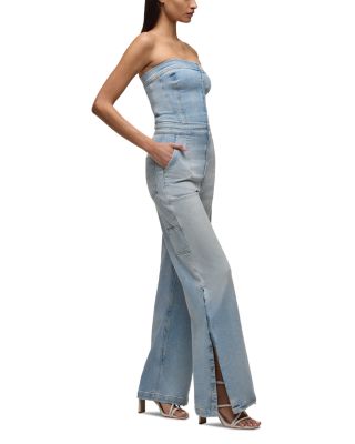 Strapless Wide Leg Jumpsuit