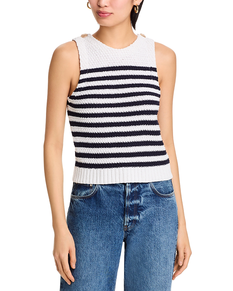 AQUA CREWNECK SWEATER VEST - EXCLUSIVE