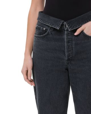 Echo Tapered Foldover Jeans in Zephyr