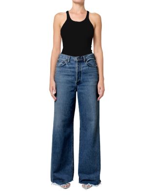 Dame High Rise Wide Leg Jeans in Control