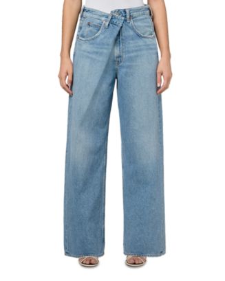 デニム・ジーパン AGOLDE 'Vana Fold' jeans AGOLDE Vana Fold Wide Leg Jeans in Mantra | Bloomingdale's