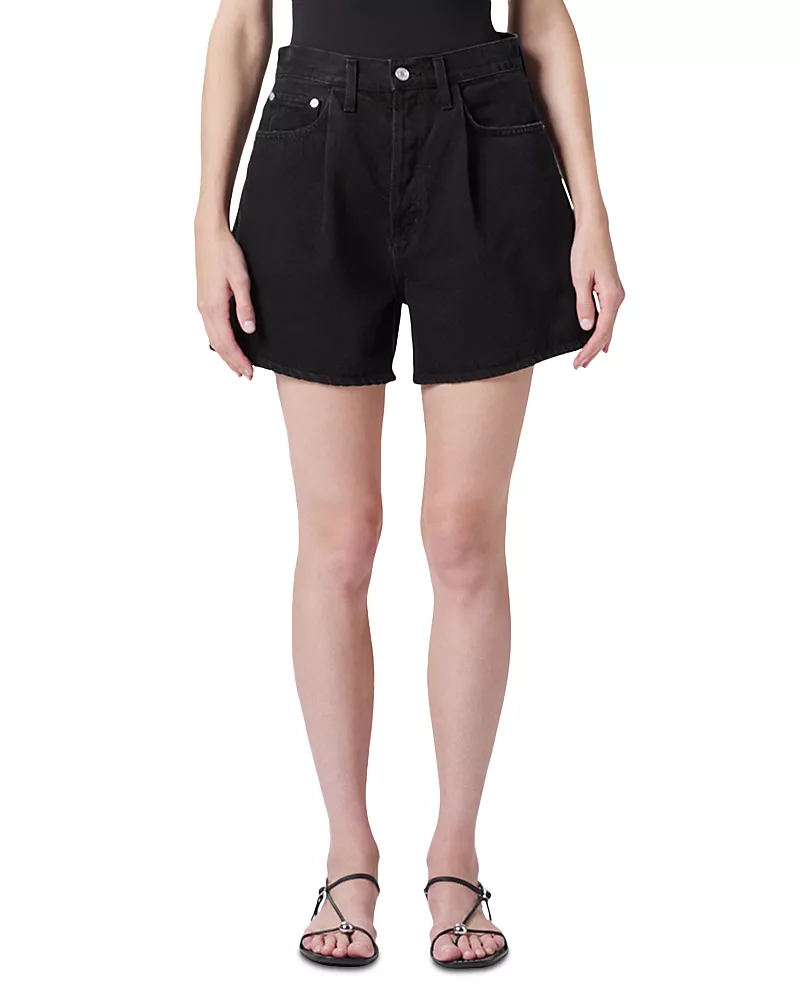 Agolde Rhoda Pleated A Line Shorts