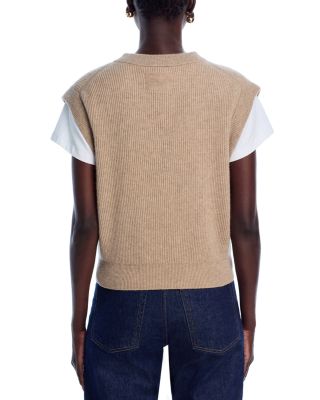 Cashmere Ribbed Vest