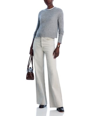 Cashmere Shrunken Crewneck Sweater