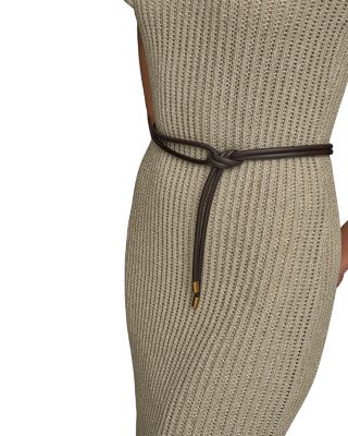 Cord Belt Sweater Dress