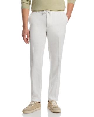 Kane Regular Tapered Fit Linen Trousers 