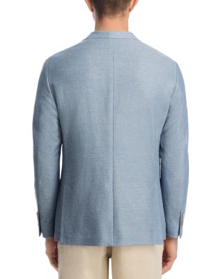 Cotton Linen Blend Regular Fit Jersey Soft Jacket 