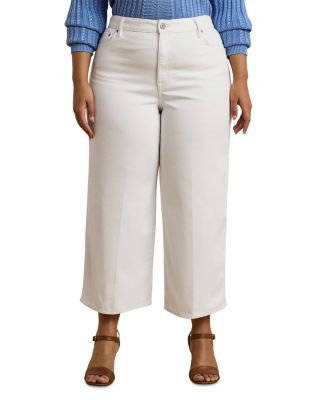 Ralph Lauren - High Rise Wide Leg Cropped Jeans