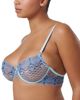 Elina Wired Embroidered Bra & Thong Panties