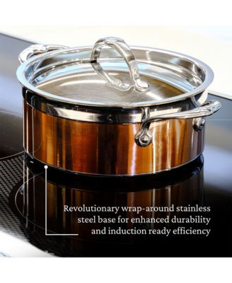 CopperBond&amp;reg; 3-Quart Induction Copper Soup Pot with Lid