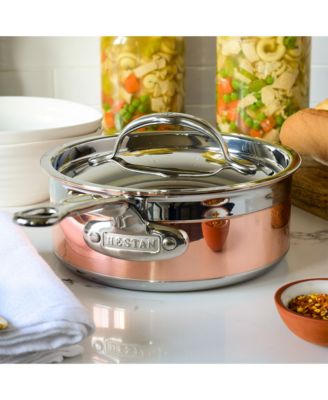 CopperBond&reg; 2-Quart Induction Copper Saucepan with Lid