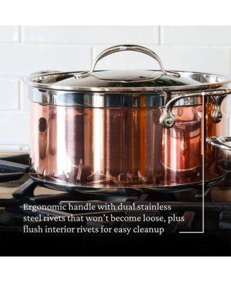 CopperBond&amp;reg; 6.0qt Induction Copper Stockpot with Lid