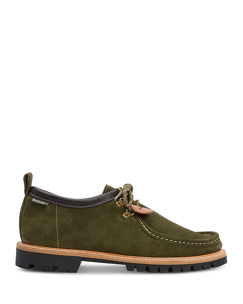Barbour X Wildbunch Heathpool Boat Shoe In Green