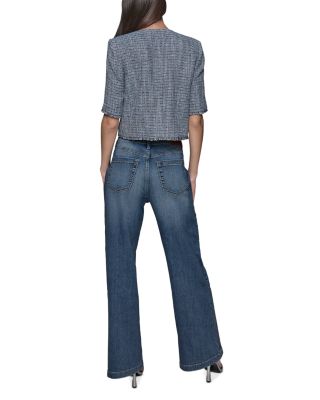 Short Sleeve Tweed Jacket