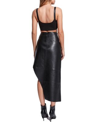 Fallon Recycled Leather Skirt