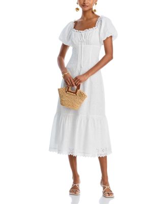 Eyelet Midi Dress - Exclusive