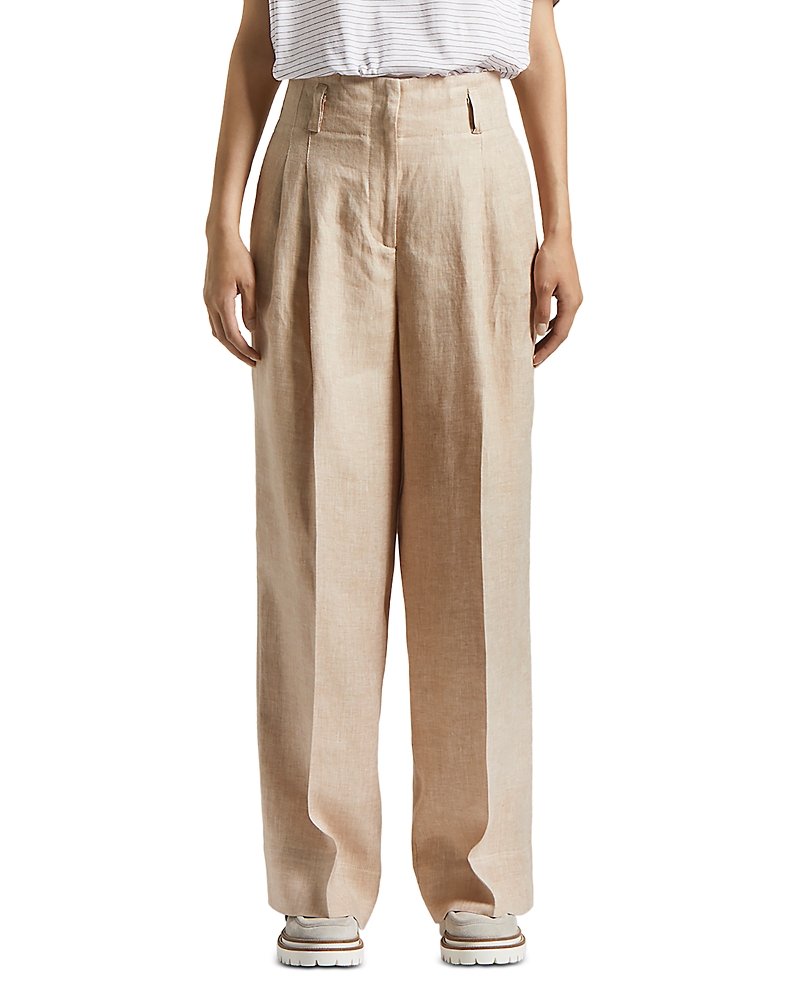 Peserico Pleated Straight Leg Trousers