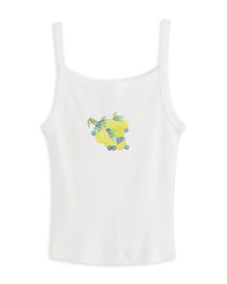 Girls' Lemon Graphic Tank Top - Big Kid