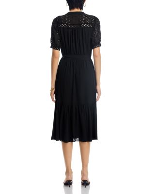 Eyelet Midi Dress