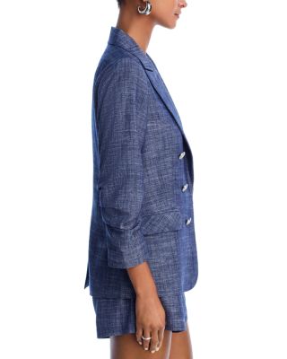 Chambray Blazer & Chambray Shorts