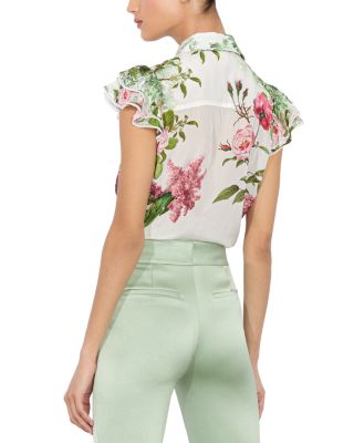 Minda Silk Ruffled Blouse