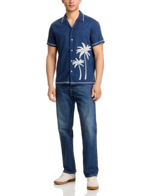 Gibson Embroidered Palm Short Sleeve Shirt