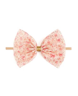 Girls' Ditsy Floral Tulle Bow Baby Headband - Baby