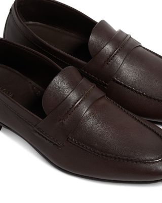 Natural Grain Leather Mocassin Loafers