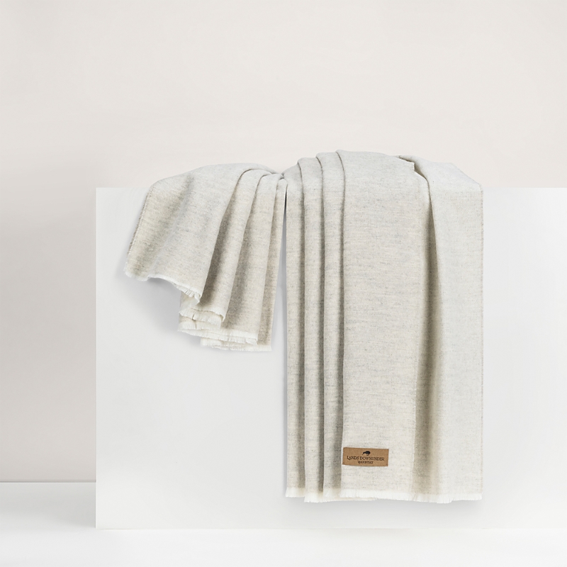 Lands Downunder Aspen Throw In Silver Birch