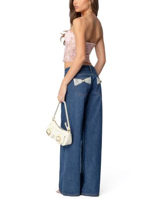 Odilia Sheer Lace Strapless Top