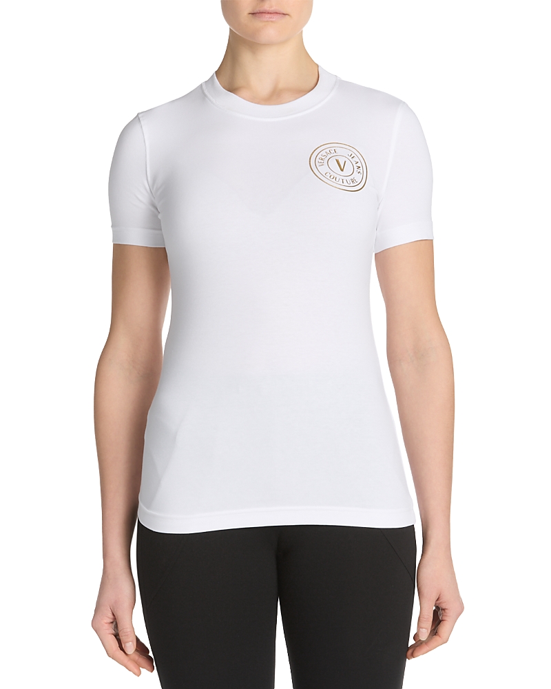 Versace Jeans Couture Logo Tee In White