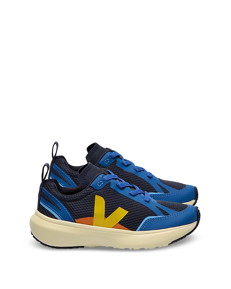 Veja Unisex Small Canary Li Alvm Lace Up Sneakers - Toddler, Little Kid In Nautico