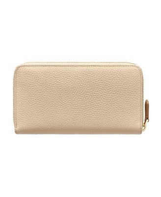 Long Leather Zip Wallet