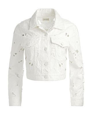 Chloe Embroidered Eyelet Jacket 