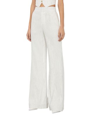 Alice and Olivia - Dylan High Rise Wide Leg Pants