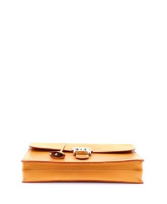 Pre-Owned Hermes 27 Sac a Depeches Bag Vache Natural