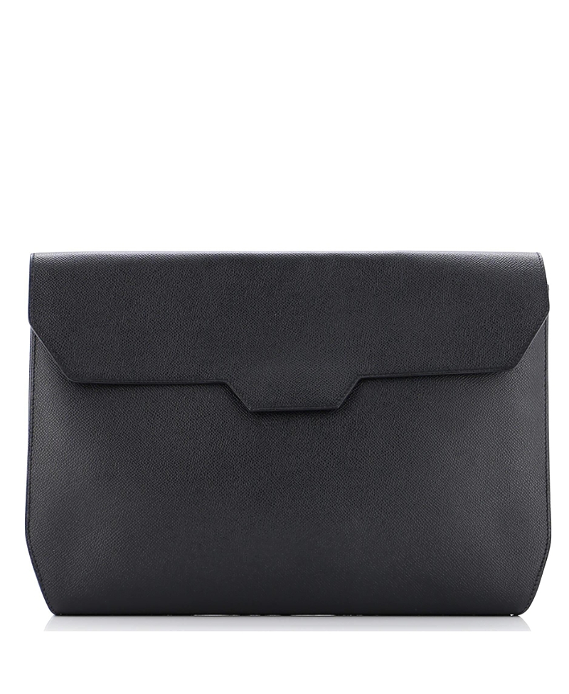 Pre-owned Pre-owned Hermes Hermes Flash Clutch Epsom In Black