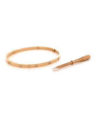  Small Love 10 Diamond Bracelet 18K Rose Gold with Diamonds