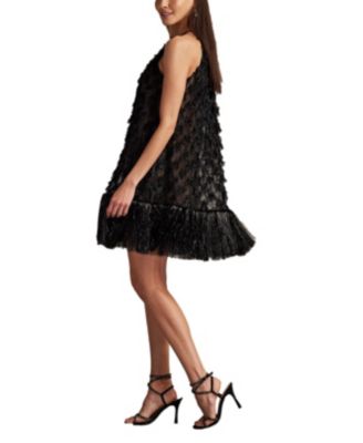 Prima Sequin Tulle Trapeze Mini Dress