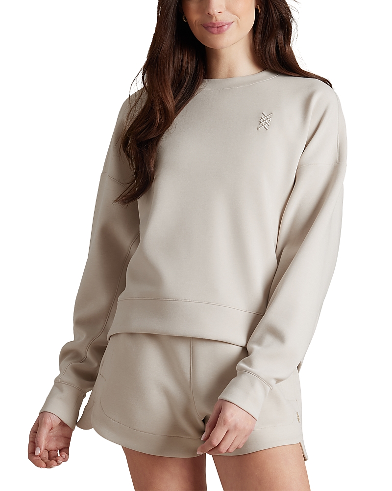Shop Rhone Dreamglow Crewneck Sweatshirt In Sand